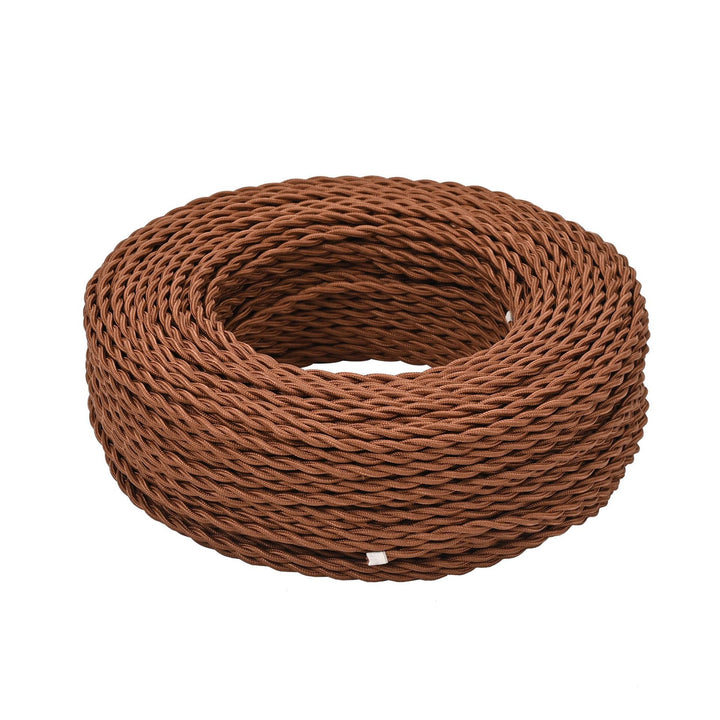 Textile-encased power cable 2×0.75 mm²