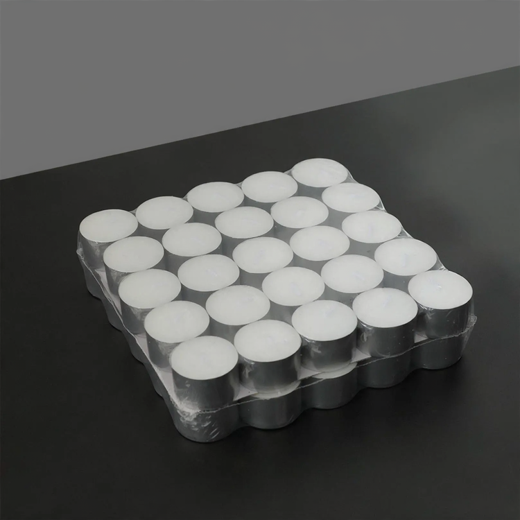 Ice Cube Glass Candle Holder, transparent