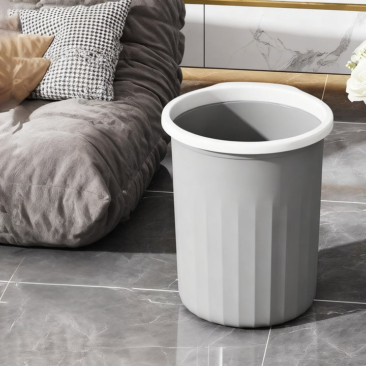 Metal bin, round, large capacity