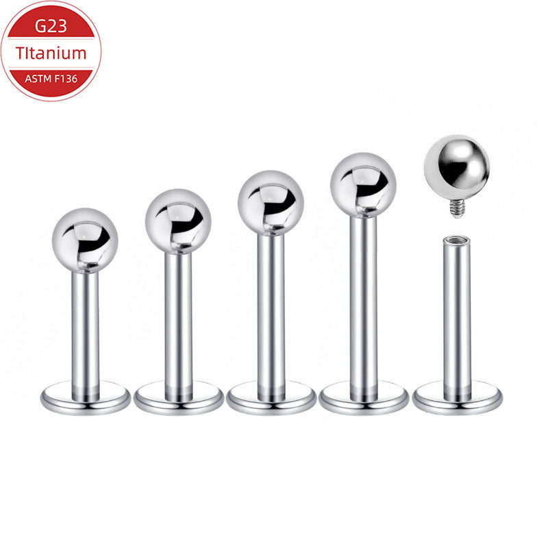 Titan Piercing bar with internal thread