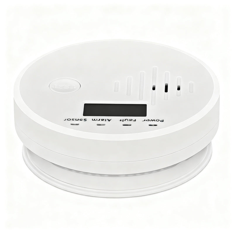 Carbon monoxide detector with LCD display
