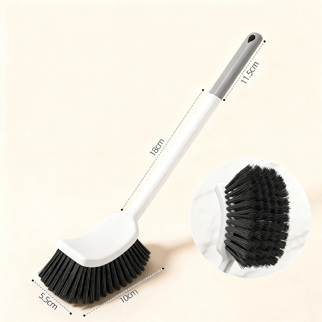 Toilet brush with wall holder