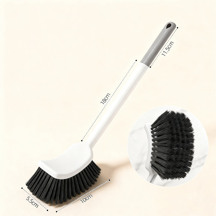 Toilet brush with wall holder