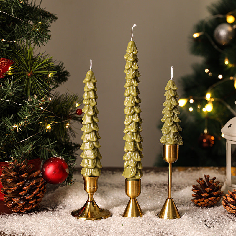 Christmas tree scented candle, soy blend, hand made