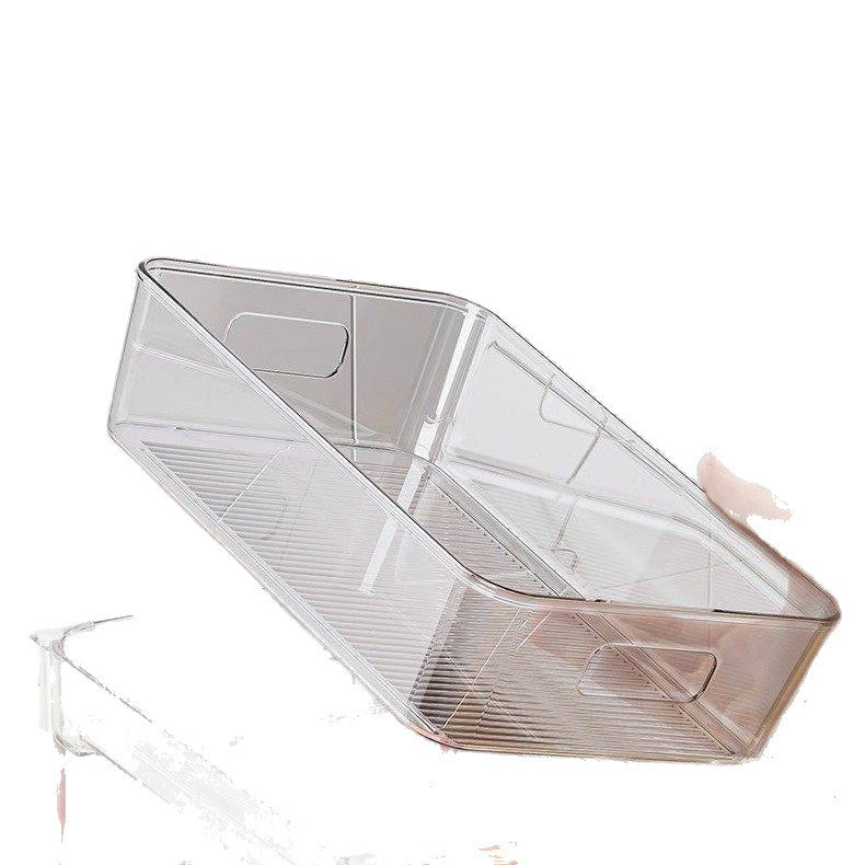 Transparent storage box for cosmetics and small parts