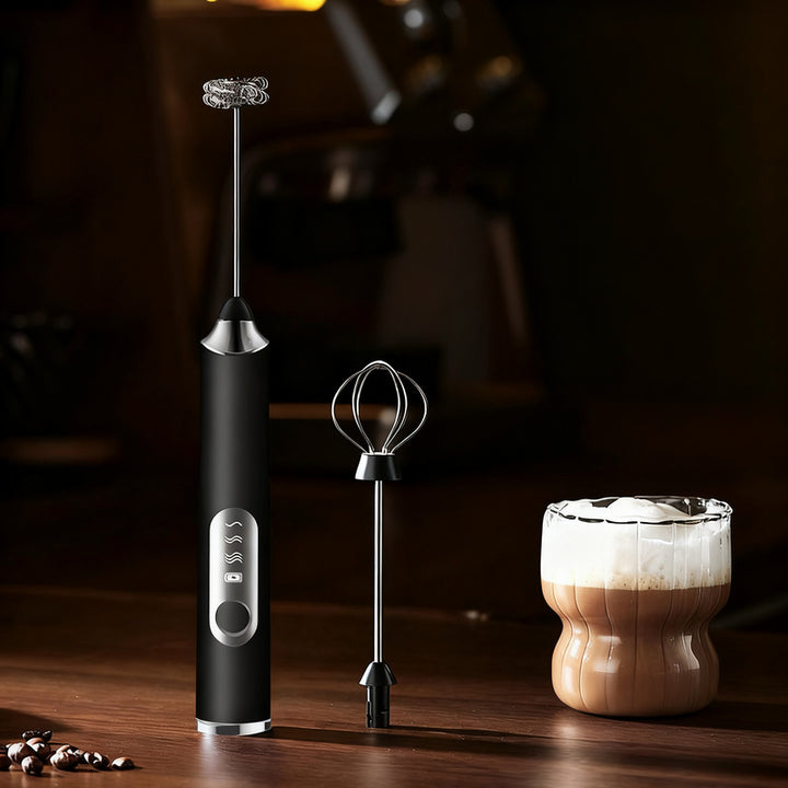 Electric milk frother, USB-C, multiple functions