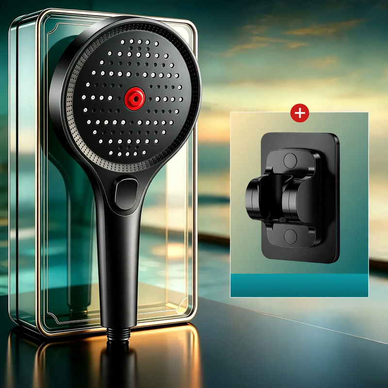 Shower head with pressure balance, multiple spray modes