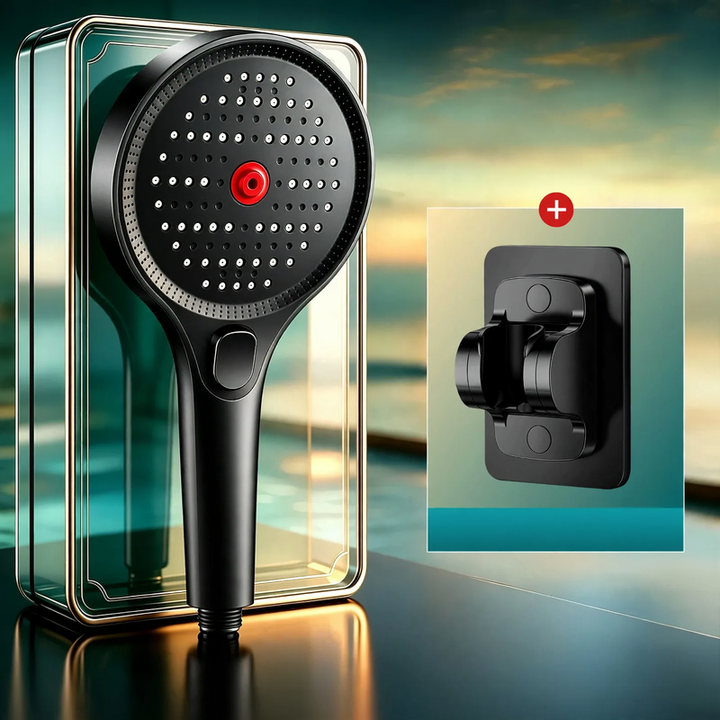 Shower head with pressure balance, multiple spray modes