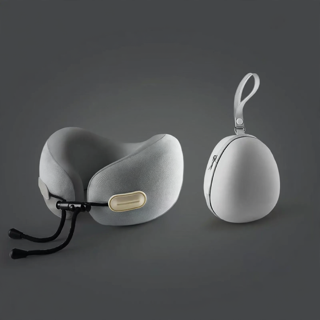 Memory foam neck support pillow with pocket