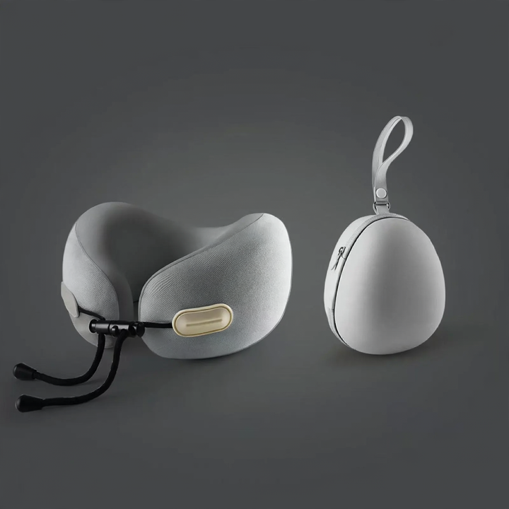 Memory foam neck support pillow with pocket