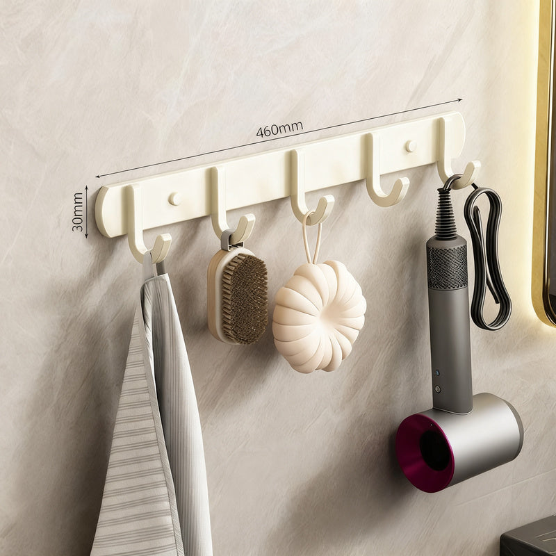 Strong aluminum wall hooks with adhesive pads