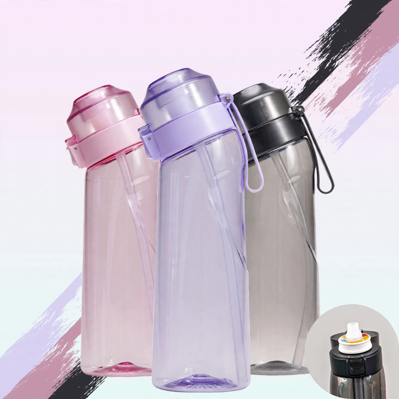 Drinking cup 650 ml with straw and flip lid