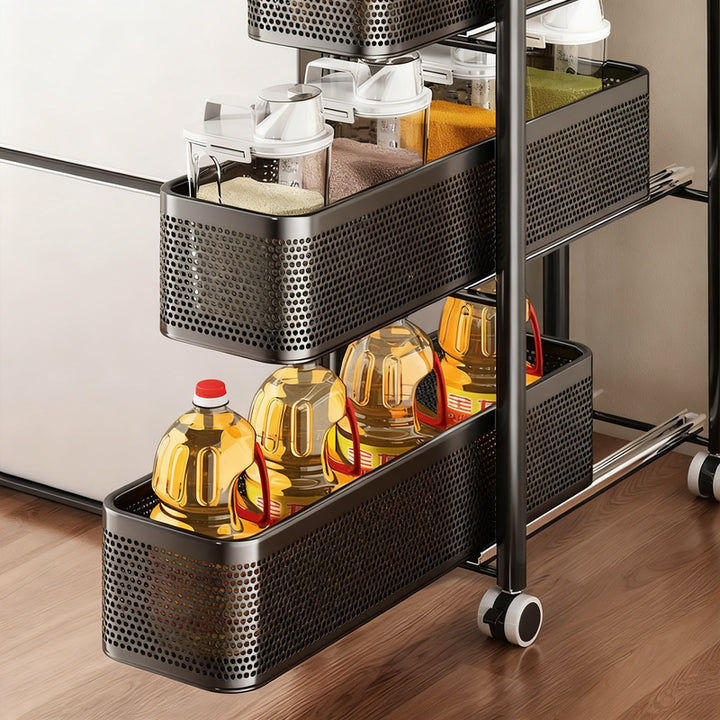 Narrow drawer organizer for kitchen and bathroom