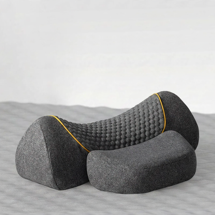 Neck support pillow made of memory foam with heating function