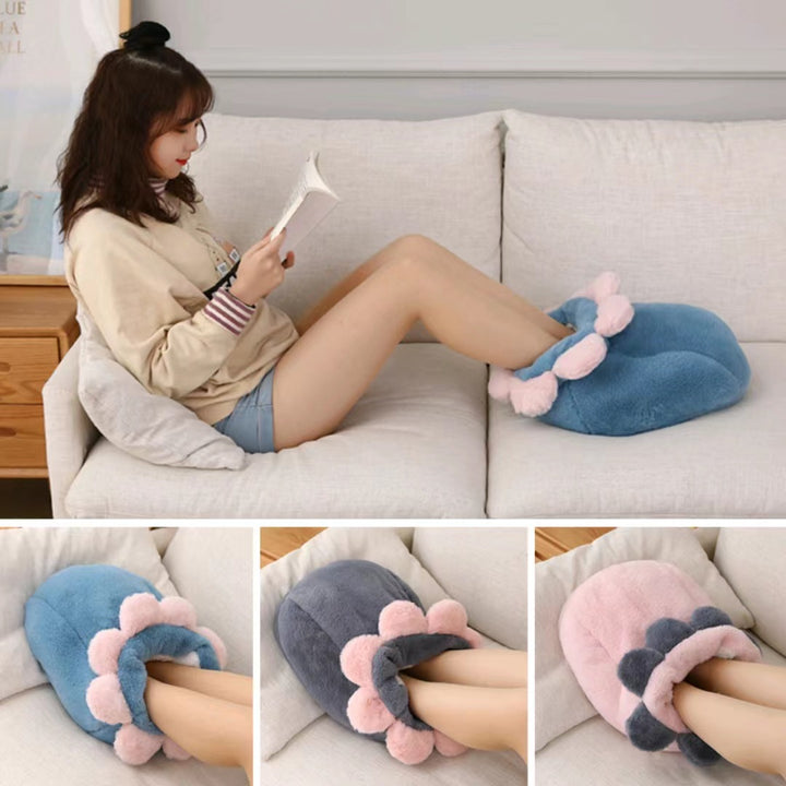 Electric foot warmer with massage function