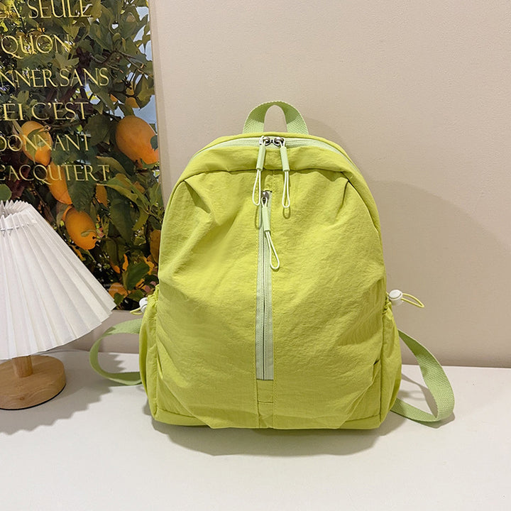 Nylon backpack, school style, for women