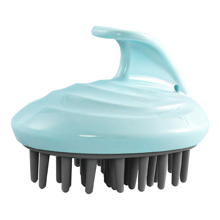 Silicone scalp brush for massaging and cleaning
