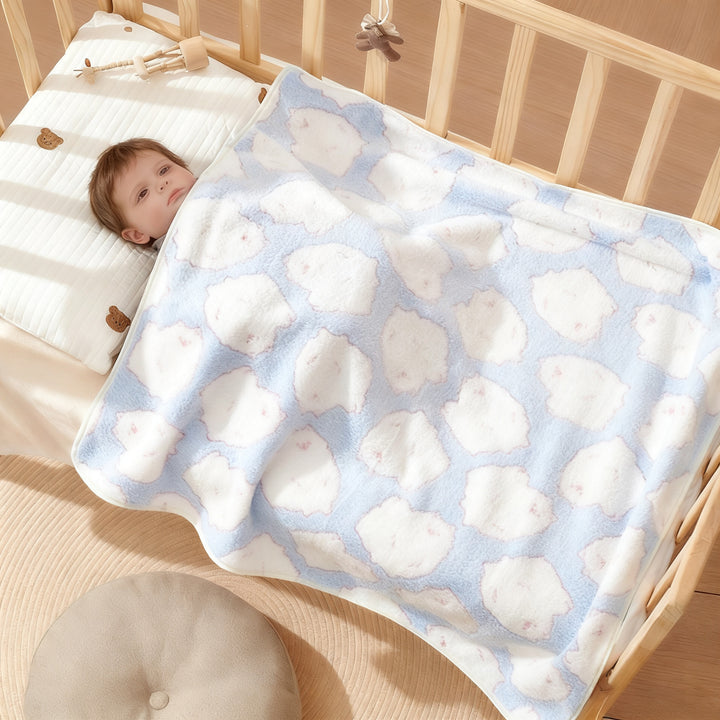 Baby blanket made of coral fleece, 80×80 cm