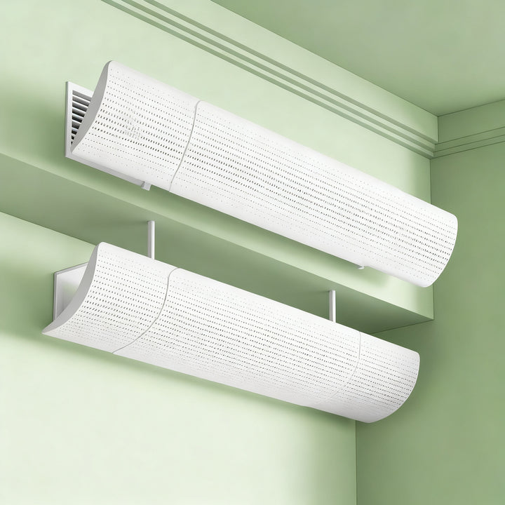 Air conditioning wind deflector for ceiling cassette