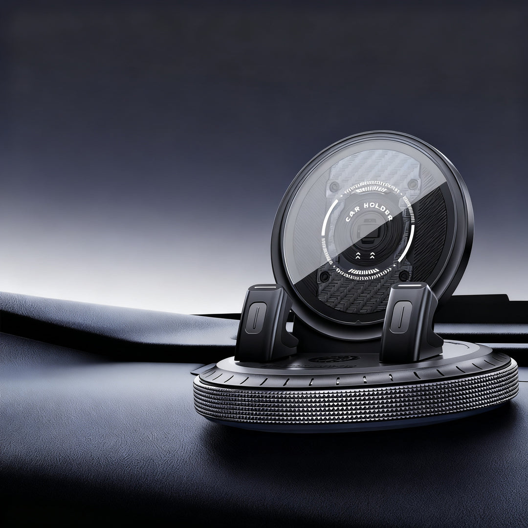 Car phone holder with wireless charging