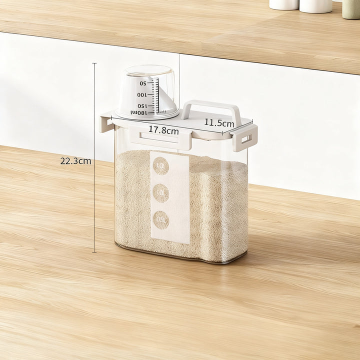 Plastic storage container with lid, airtight