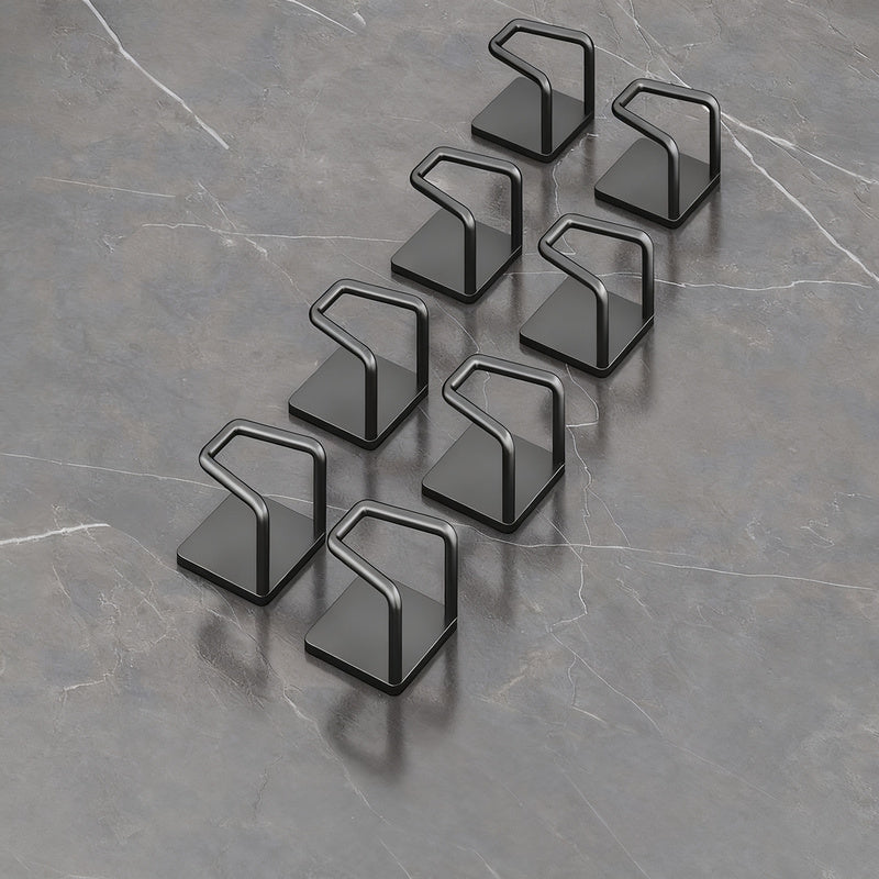Stainless steel wall hooks without drilling, set of 6/8