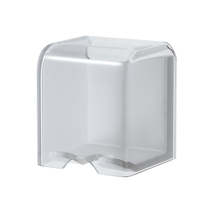 Toothbrush holder with lid, ABS, wall-mounted