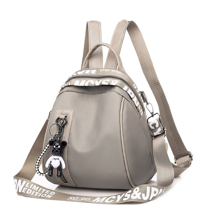 Cotton backpack for women, versatile, streetwear style