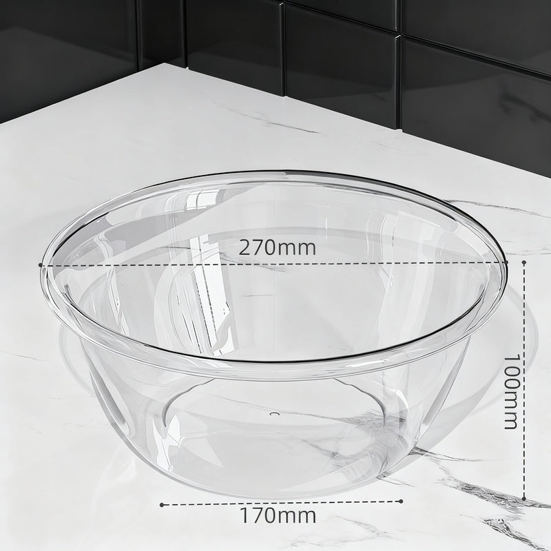 Plastic sink, transparent, robust