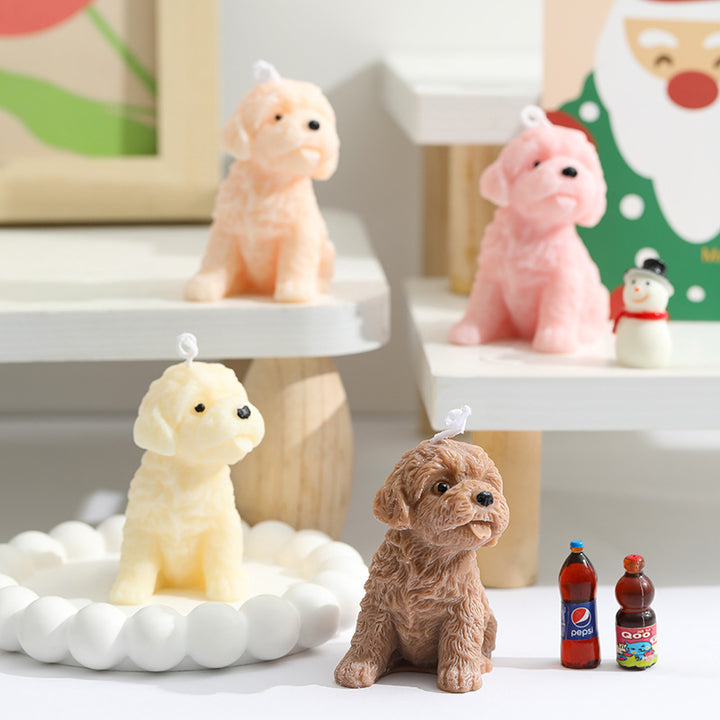 Scented candle teddy bear, soy wax mix