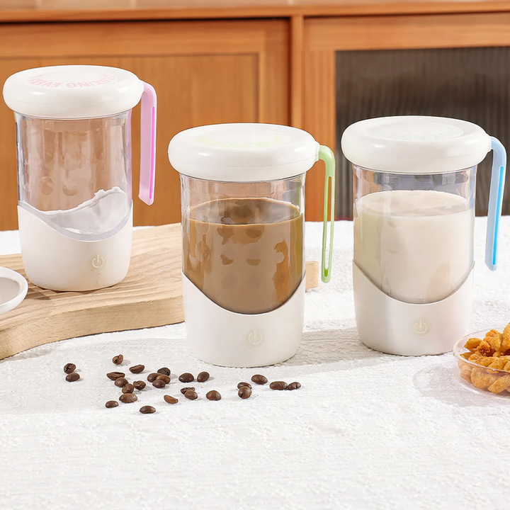 Portable electric mixing mug, 550 ml, with handle