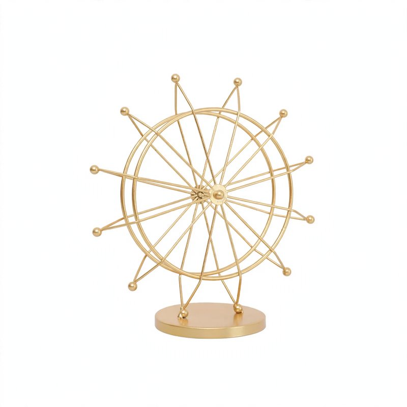 Rotatable giant wheel model, iron, European style