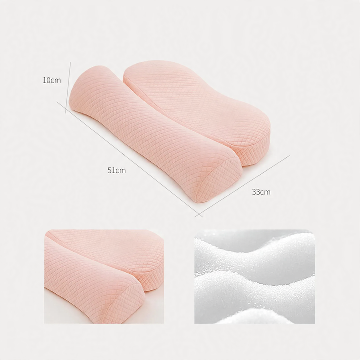 Memory foam neck support pillow, removable