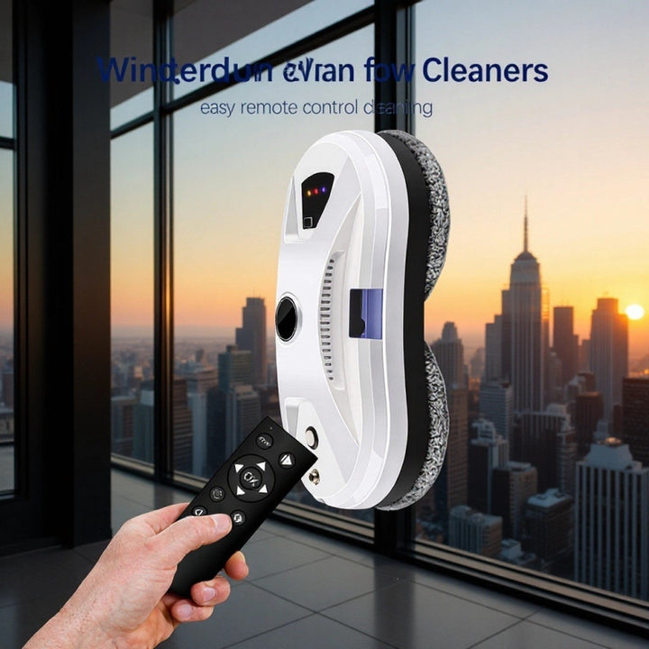 Window cleaning robot with spray function