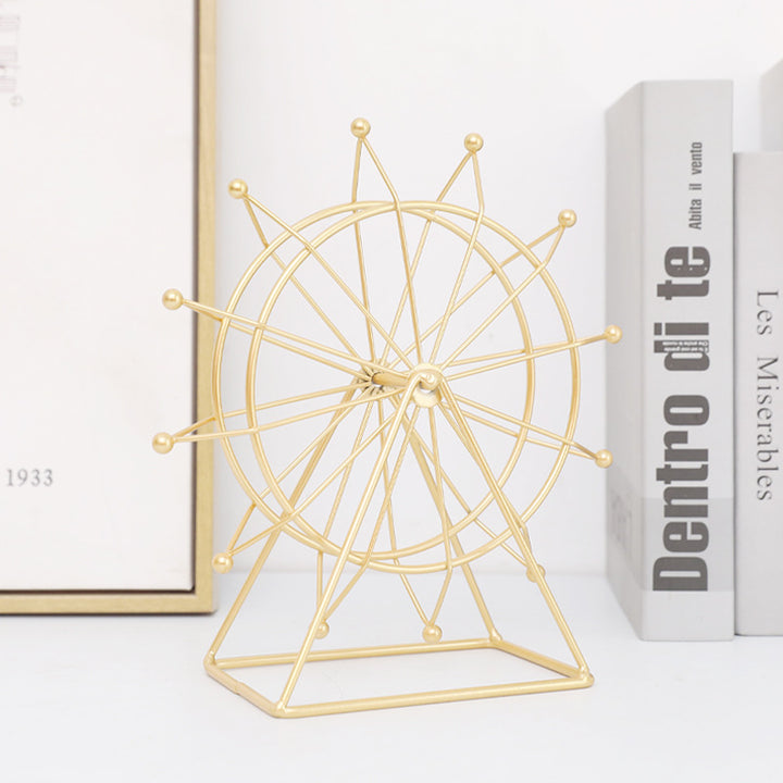 Rotatable giant wheel model, iron, European style