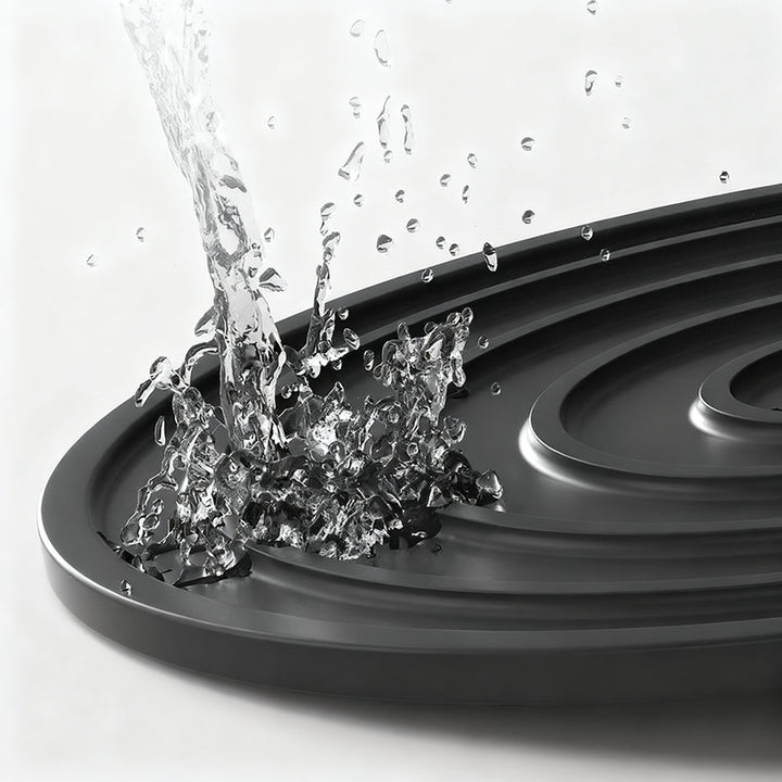 Silicone coaster, heat-resistant, round