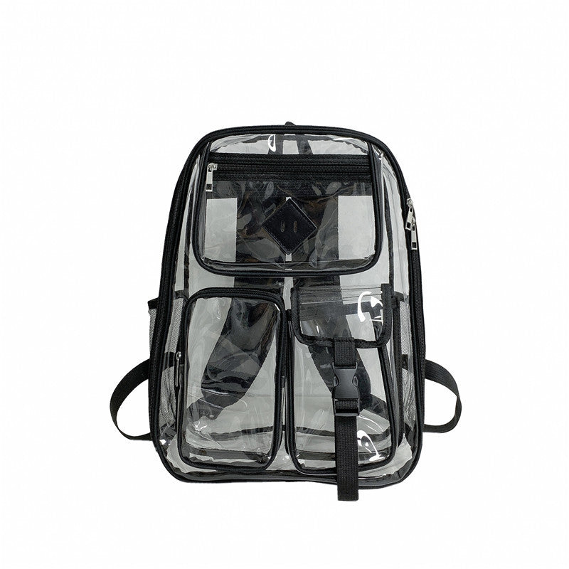 Transparent PVC backpack, waterproof