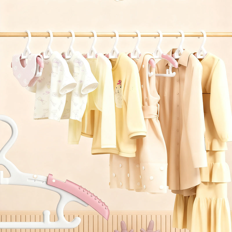 Children's hangers, extendable, 4-stage adjustable