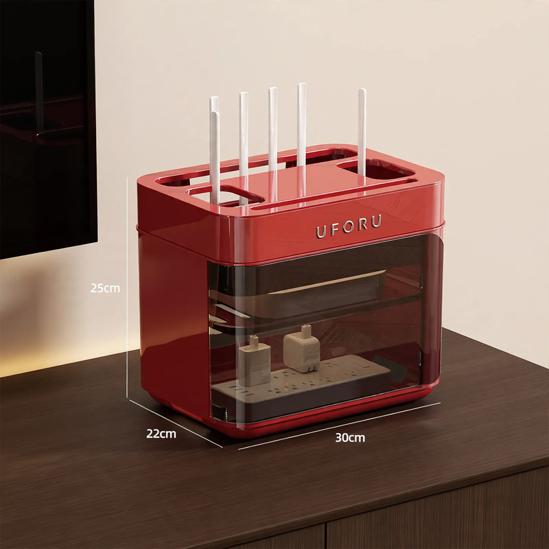 Cable organizer box, double-layered, with wheels, model DD2626