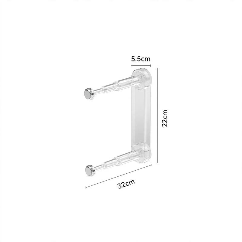 Suction cup drying rack, extendable, no drilling