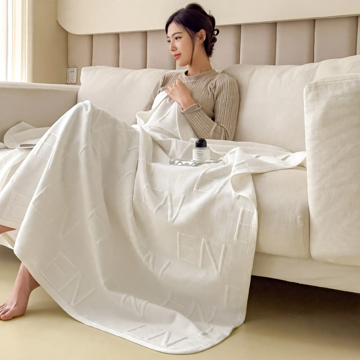 Cotton heating mat with jacquard pattern