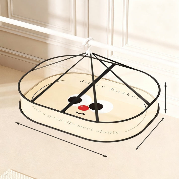 Foldable laundry drying nets, multilayer