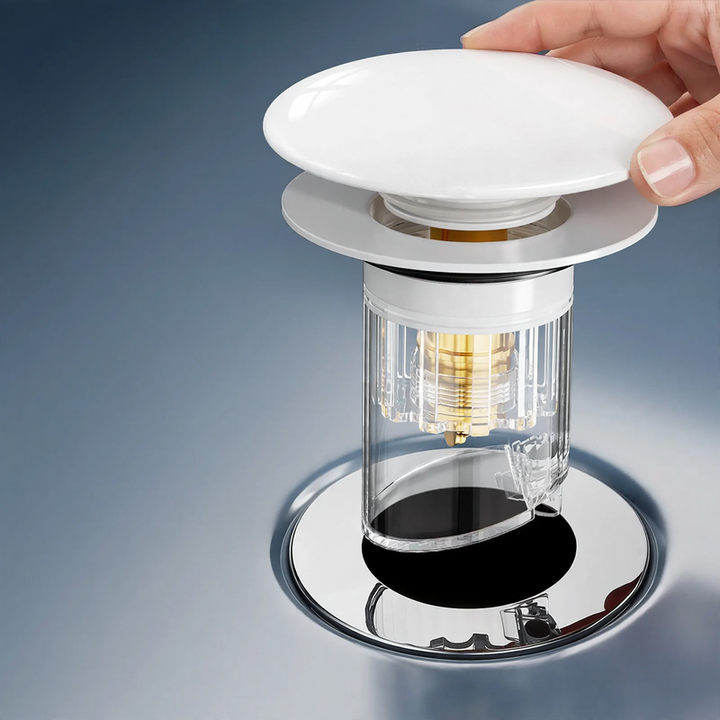 Sink Valve Ceramic, Push Button, Spring Mechanism