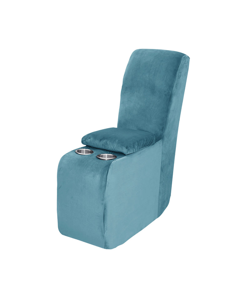 Sofa cover made of velvet, solid color