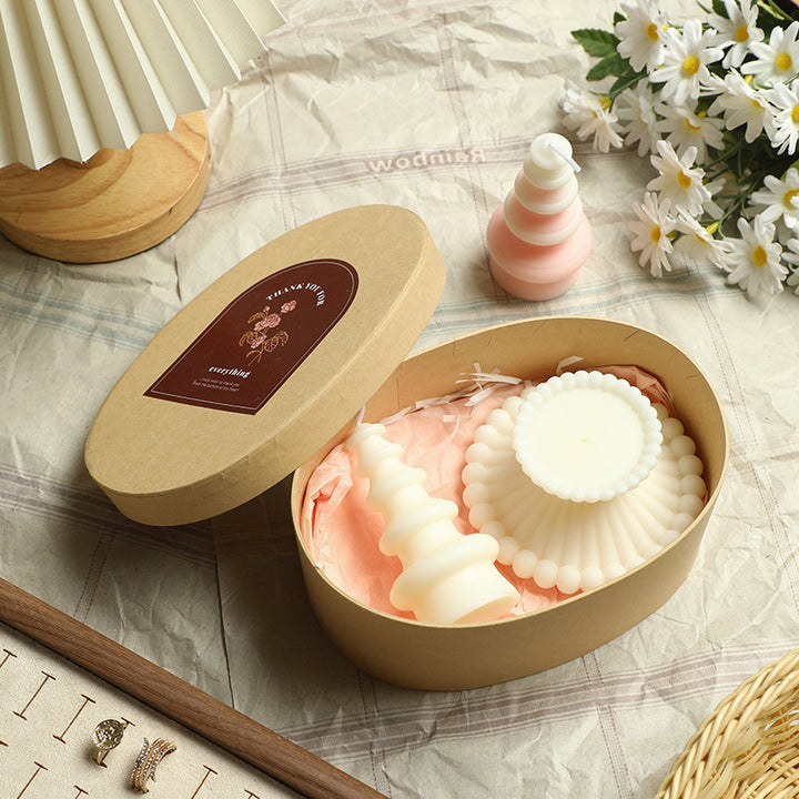 Scented candle in gift box
