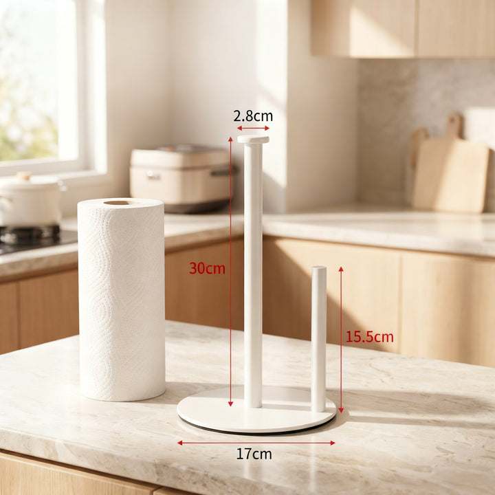 Stainless steel kitchen roll holder, double rod
