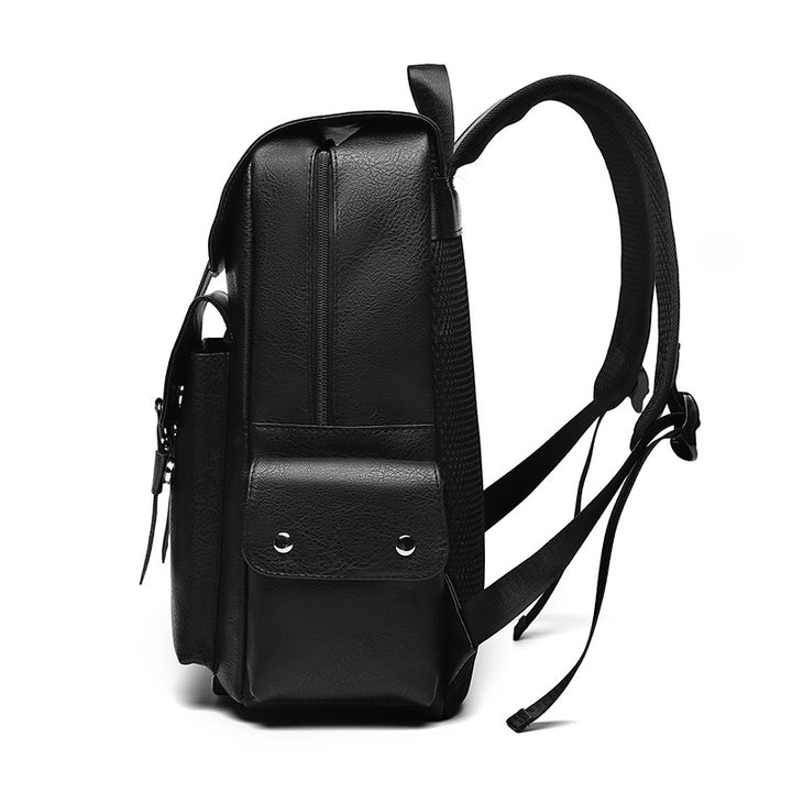 Backpack made of PU leather, 20–35 L, vintage style