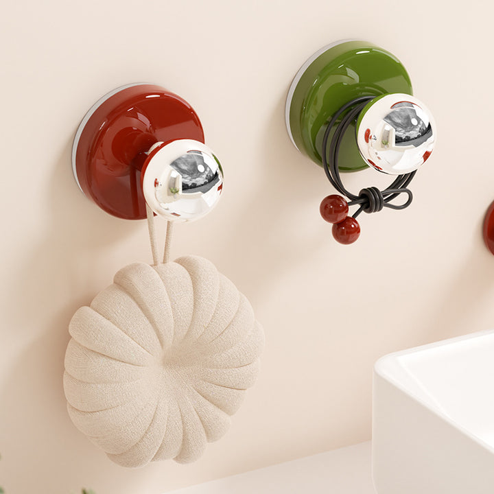 Suction cup hooks, reusable, various colors
