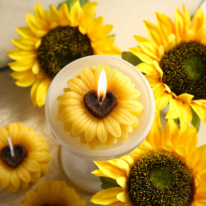 Soy wax scented candle, heart shape