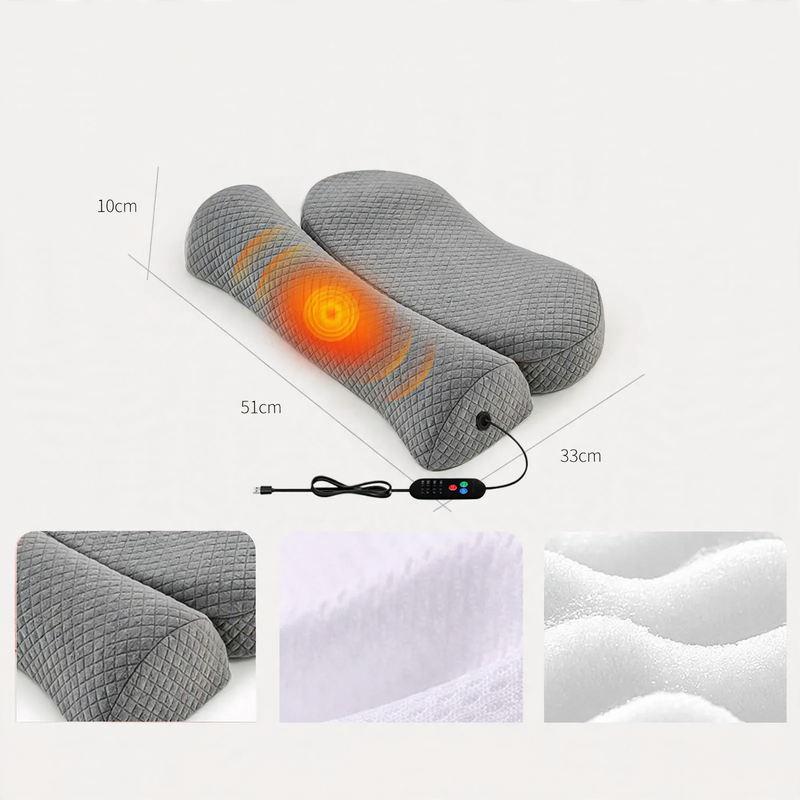 Memory foam neck support pillow, removable